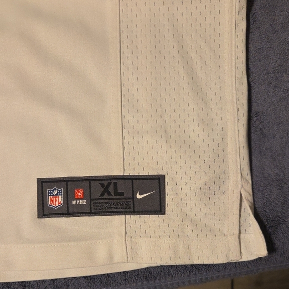 NFL White Jersey with Bold Black Numbers - Picture 6 of 10